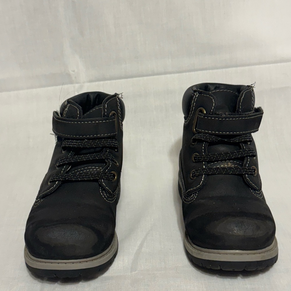 Black Kids Shoes with Velcro Strap